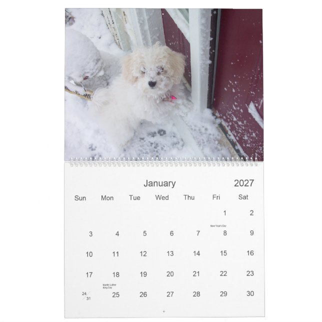 Muffie Calendar 2007 (Jan 2027)