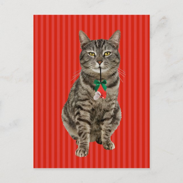 "Muffin Digs Christmas" Holiday Postcard (Front)