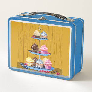 Muffin Time Metal Lunch Box