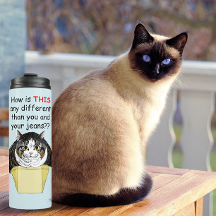 Muffin Top Cat Thermal Tumbler