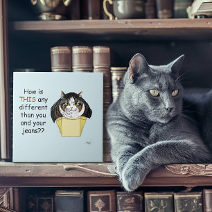 Muffin Top Cat Tile