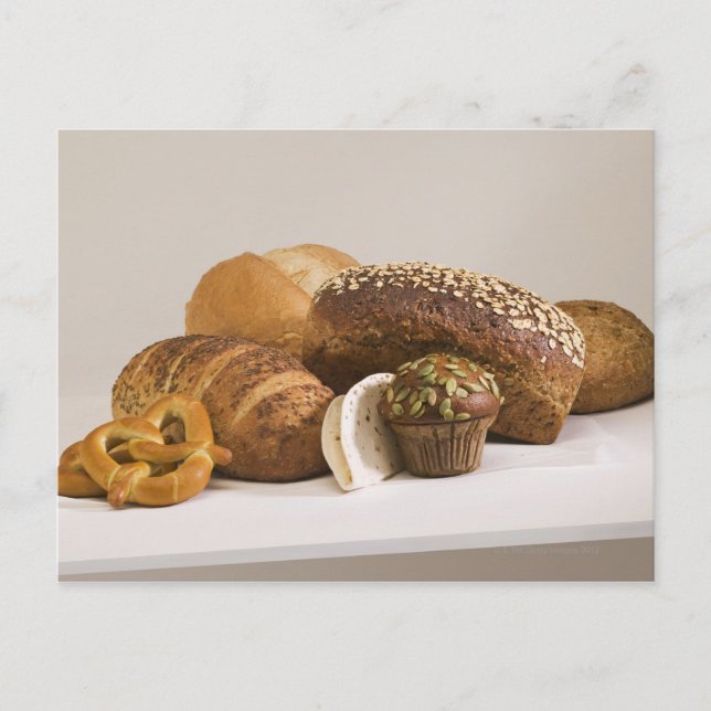 Muffins and dinner rolls postcard (Front)