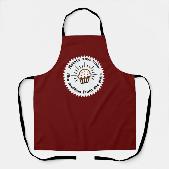 Muffins from the Oven All-Over Print Apron (Front)