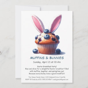Muffins & Mornings – Easter Breakfast Party  Invitation