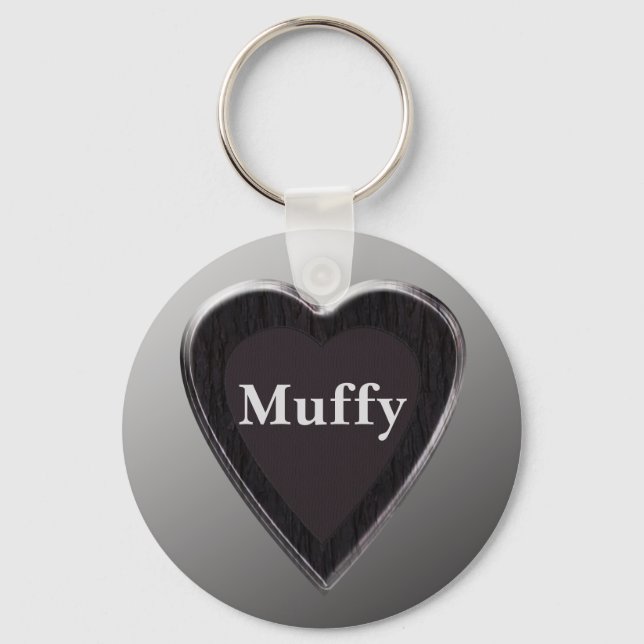 Muffy Heart Keychain (Front)