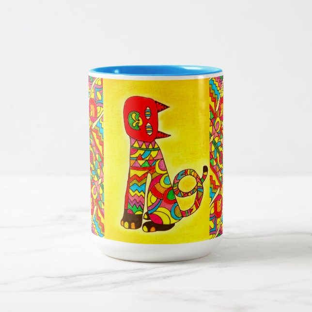 Mug - 045 - Alebrije Cat (Center)
