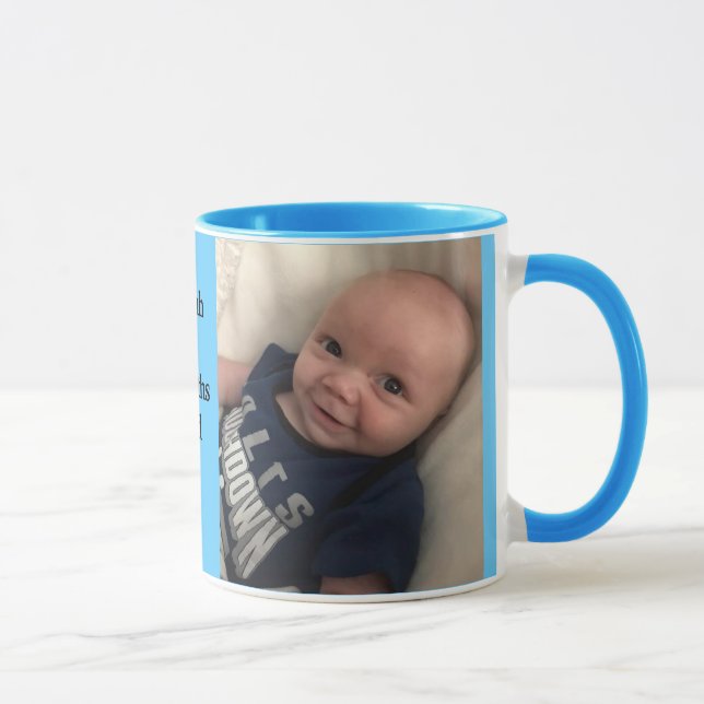 Mug 2 Photos Template Custom Gift for Grandma Cup (Right)