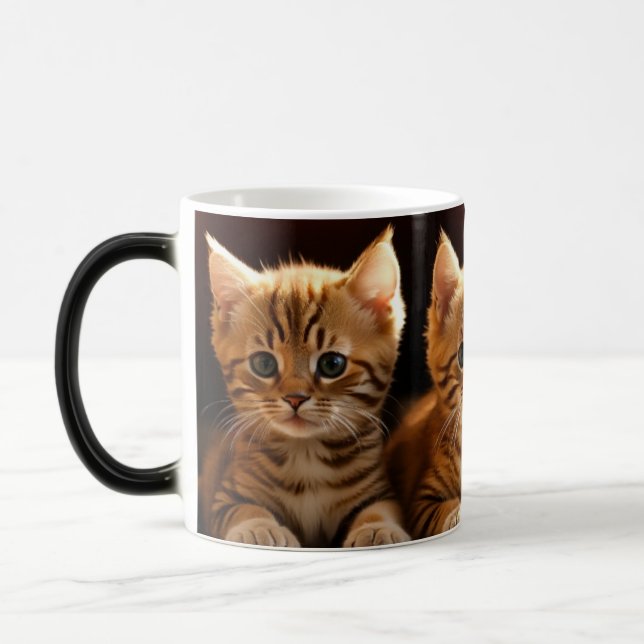 Mug"Adorable Kittens Morphing Mug" Magic Mug (Left)
