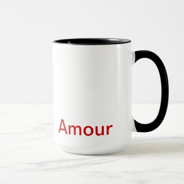 mug, “Amour”, Art Mug (Right)
