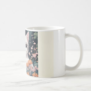 Mug, Anime cat mug, Ceramic mug, Printed mug