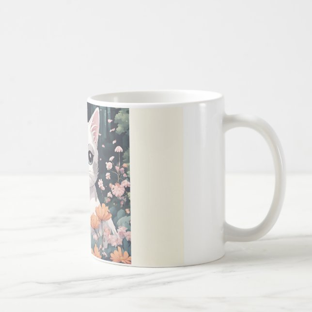 Mug, Anime cat mug, Ceramic mug, Printed mug  (Right)