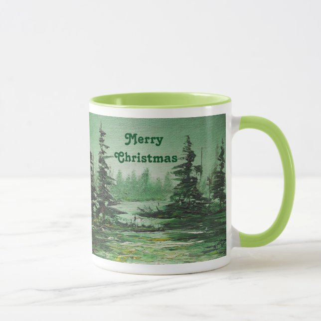 Mug Ann Hayes Painting Green Forest (Right)