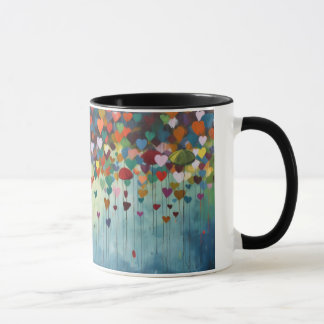 Mug art abstract heart