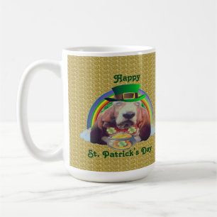 Mug Baby Basset Hound Happy St. Patrick's Day