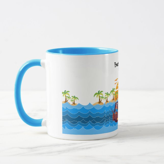 Mug Beach & Coconut - BruceWnTv (Left)