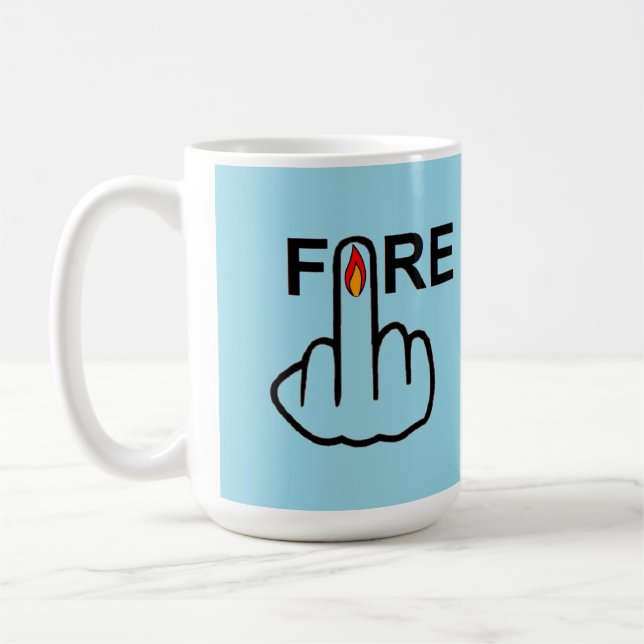 Mug Bird Flipping Fire Flip (Left)
