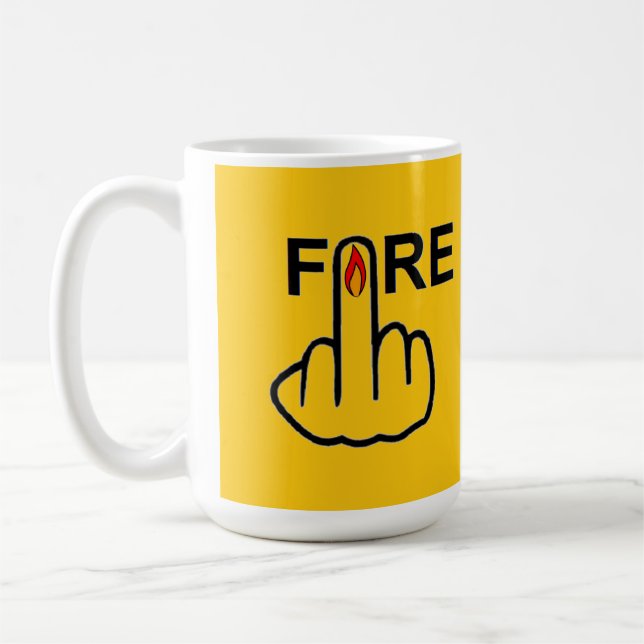 Mug Bird Flipping Fire Flip (Left)
