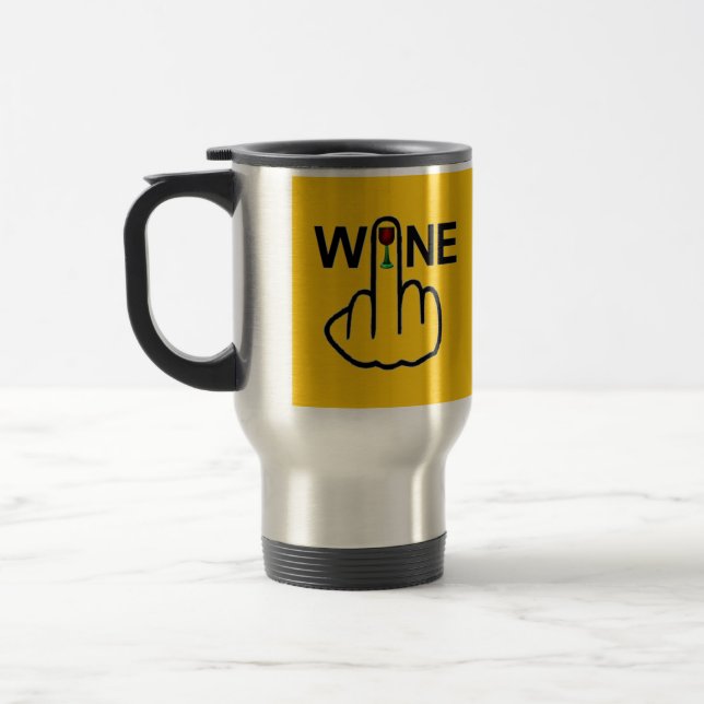 Mug Bird Flipping Wine Flip (Left)