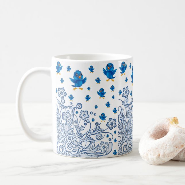 Mug Birds (With Donut)