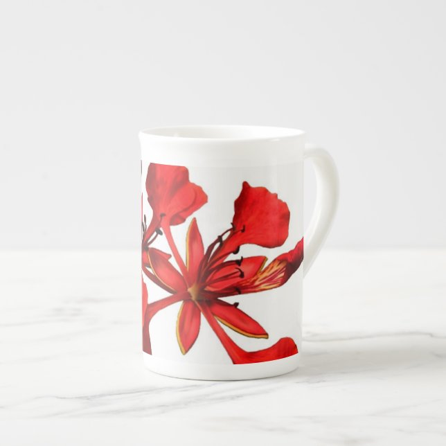 Mug Bone China Royal Poinciana (Front Right)
