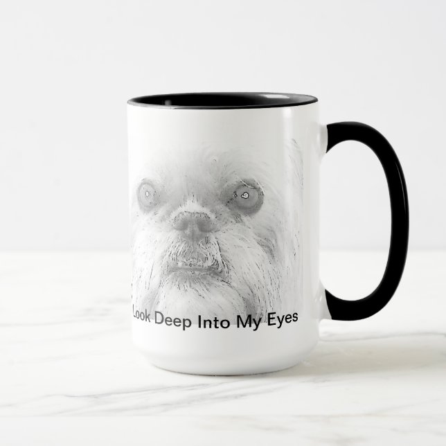 Mug Brussels Griffon Dog Eyes (Right)