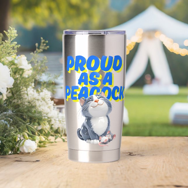 Mug Cat and Mouse Gift Insulated Tumbler (Wedding (Rotated))