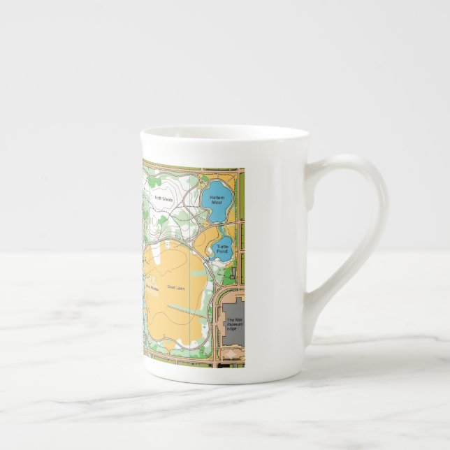 Mug - Central park orienteering map (Right)