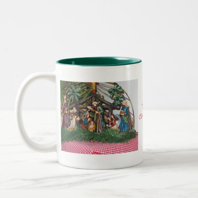 Mug/Christmas/Nativity Two-Tone Coffee Mug (Left)
