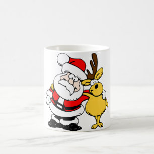 Mug Christmas Santa And Reindeer