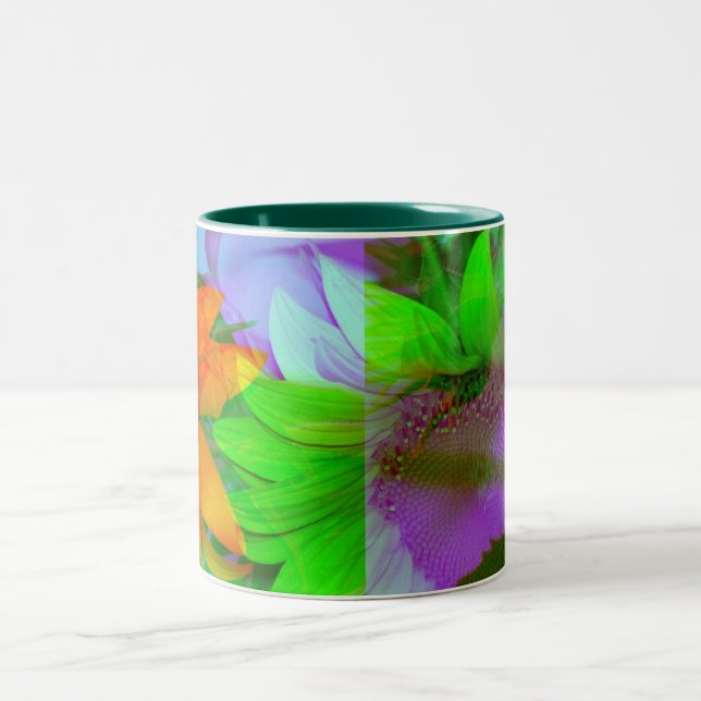 Mug Coffee Mug multi-coloured sunflowers (Center)