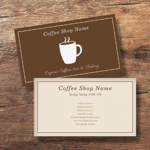 Mug & Coffee Shop Business Card