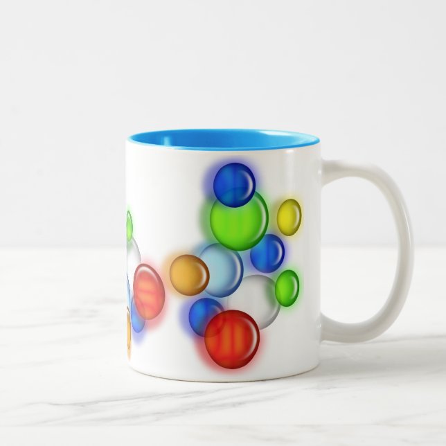Mug - Coloured  Bubbles (Right)