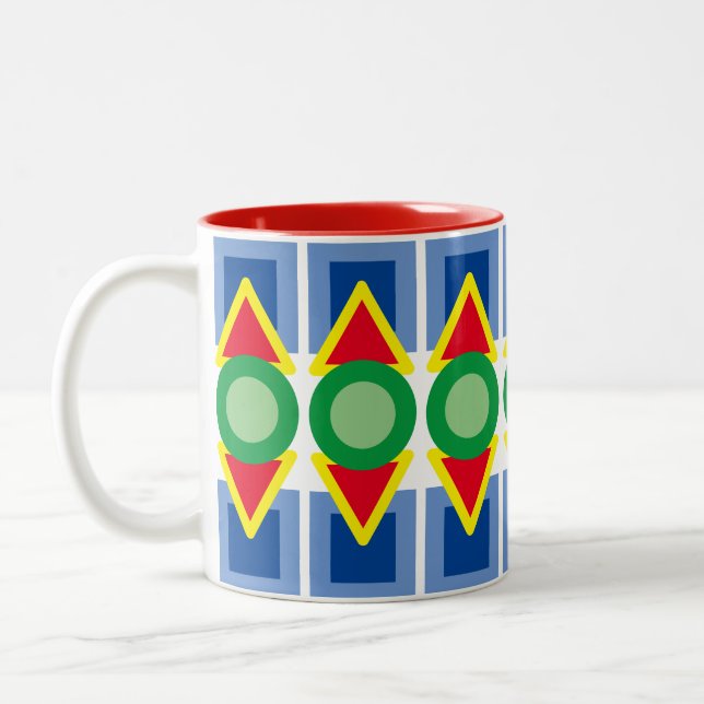 Mug - Colourful Geometric Shapes (Left)