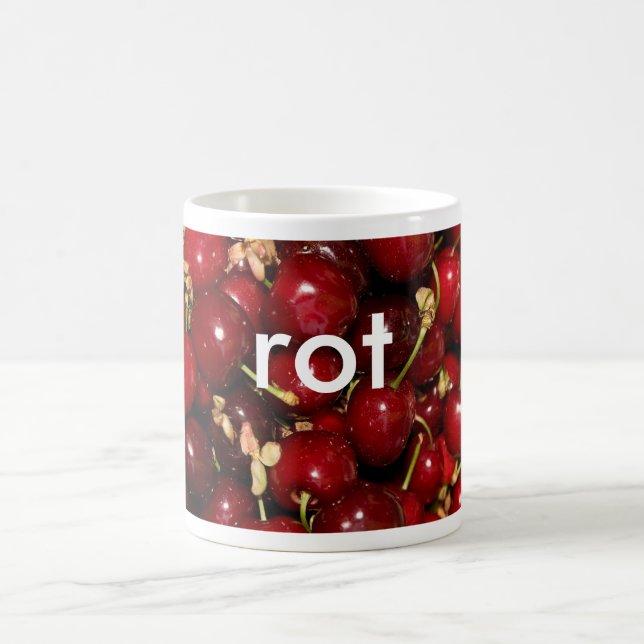 mug: colours german red (rot) coffee mug (Center)