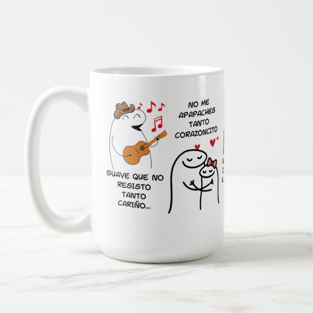 Mug 'Coqueta Chic' - Charming Colombian Art (Left)