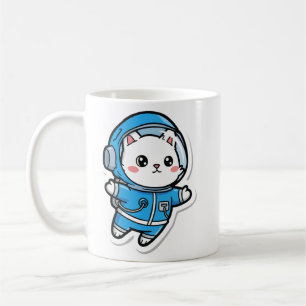 Mug Cute Astronaut Cat Kawaii