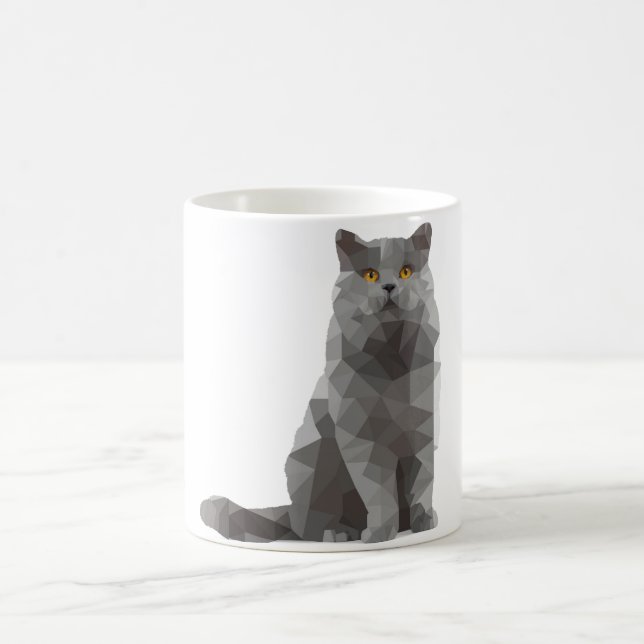 mug - deconstructed design - British shorthair cat (Center)