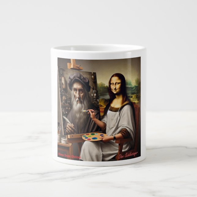 Mug Featuring Peacock Pair on Rooftop (Front)