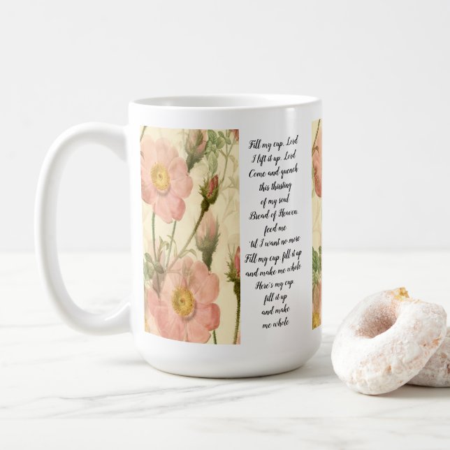Mug Fill My Cup, Lord I lift it up, Lord Saying (With Donut)
