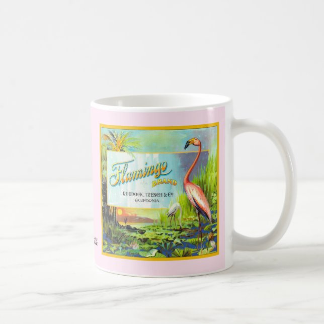 Mug - Flamingo Brand - Fruit Crate Labels (Right)