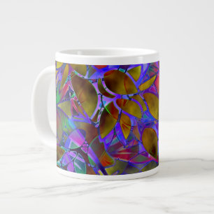 Mug Floral Abstract Stained Glass