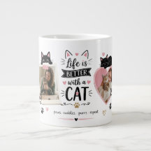 Mug For Cat Lovers With Custom Photos