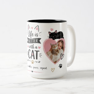 Mug For Cat Lovers With Custom Photos