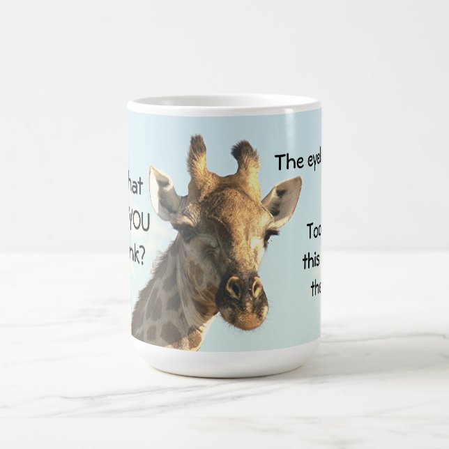 Mug, giraffe, "I'm Ready For My Close-Up" Coffee M Coffee Mug (Center)