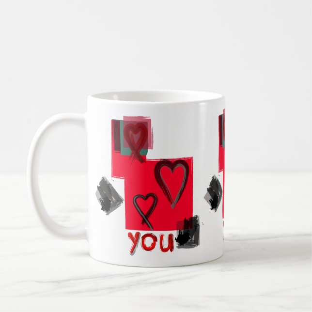 Mug “Heart On You" Print by Nicky Brendon (Left)