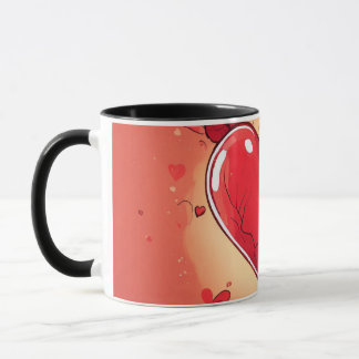 #mug #heart print mug   "Love in Every Sip: Heart 