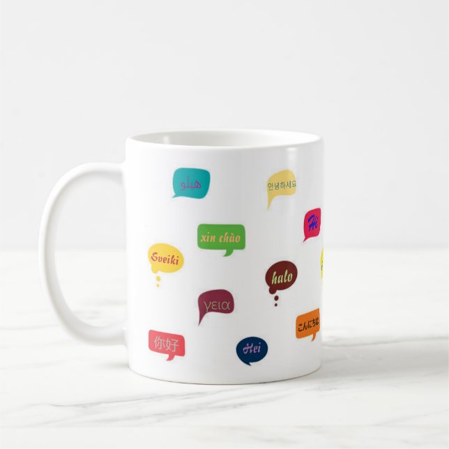 Mug "hello" in different languages (Left)