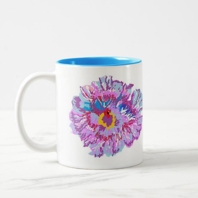 Mug : Hibiscus Flower (Left)
