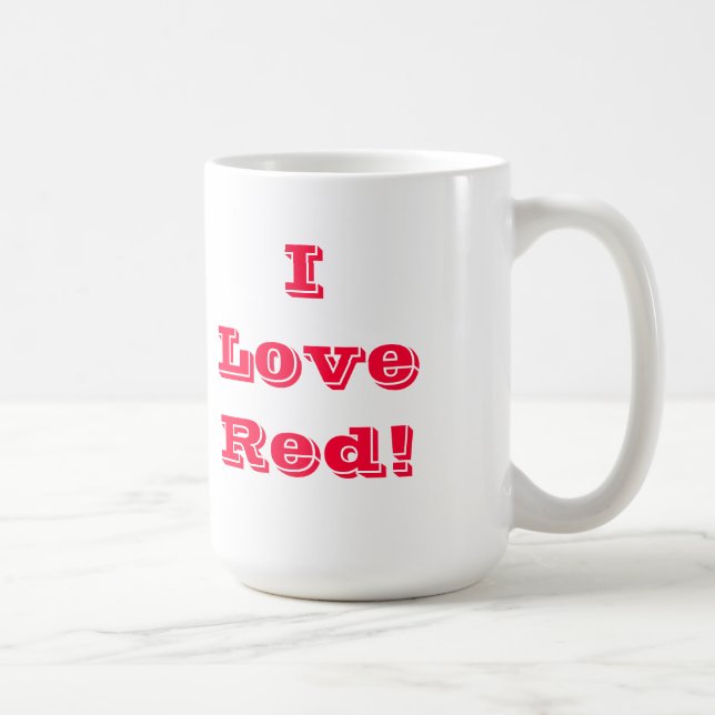 Mug I Love Red (Right)