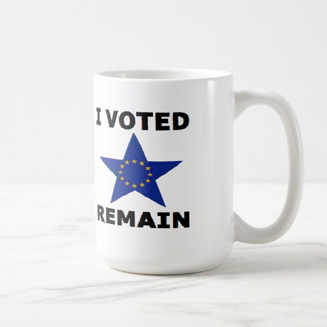 Mug I Voted Remain (Right)